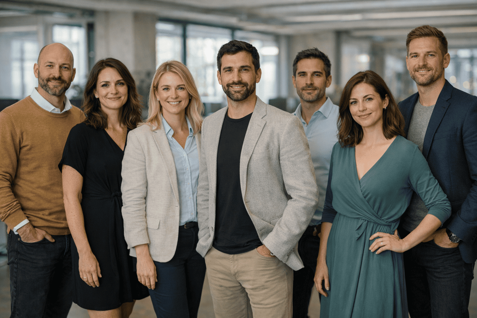 Team working on AI trading platform — Vasto Cambiante